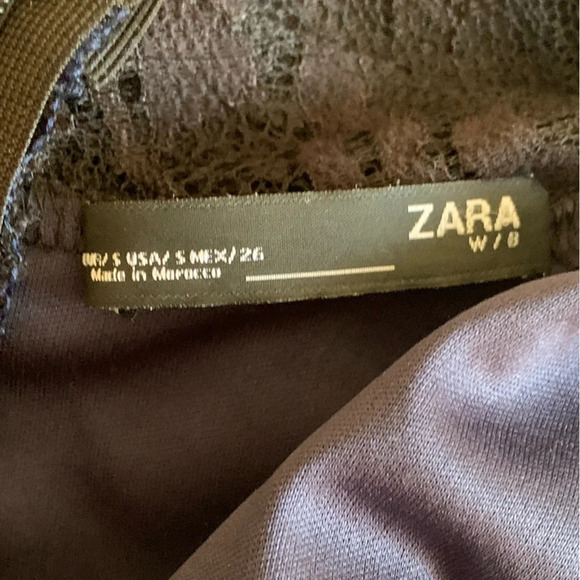 Zara Lace Overlay Mini Dress - Picture 6 of 8